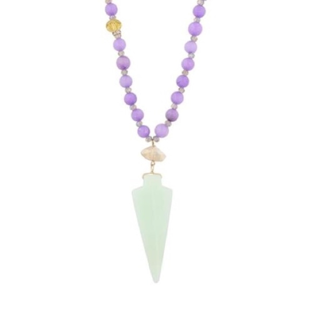 🆕AUCTION PRICE👩🏻‍⚖️ STONE BEADED NECKLACE + MINT